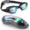 Aegend Swim Goggles, Swimming Goggles No Leaking Anti Fog UV Protection Triathlon Swim Goggles with Free Protection Case for Adult Men Women Youth Kids Child, Multi-Choice