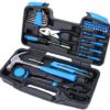 Best Choice 40-Piece All Purpose Household Tool Kit – Includes All Essential Tools for Home, Garage, Office and College Dormitory Use