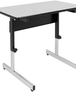 Calico Designs Adapta Height Adjustable Office Desk, All-Purpose Utility Table, Sit to Stand up Desk Home Computer Desk, 23