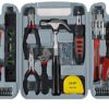 Household Hand Tools, 130 Piece Tool Set by Stalwart, Set Includes – Hammer, Wrench Set, Screwdriver Set, Pliers (Great for DIY Projects)