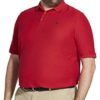 IZOD Men's Big and Tall Advantage Performance Short Sleeve Solid Polo Shirt