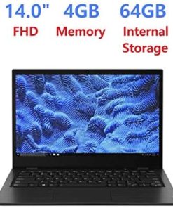 Newest_Lenovo Thin and Light Laptop PC 14" FHD Anti-Glare Display, AMD Dual Core A6-9220C, 4GB RAM, 64GB eMMC, WiFi, Bluetooth, HD Webcam, HDMI, USB-C, Windows 10 Pro