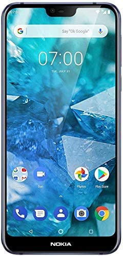 Nokia 7.1 - Android 9.0 Pie - 64 GB - 12+5 MP Dual Camera - Unlocked Smartphone (at&T/T-Mobile/MetroPCS/Cricket/H2O) - 5.84" FHD+ HDR Screen - Blue - U.S. Warranty