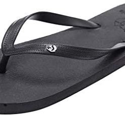 SONIGER Women's Slim Logo Pop Up Multicolor Flip-Flop Sandals Beach Footwear Casual Thong Slipper for Indoor & Outdoor