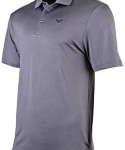 Urban Fox Golf Shirts for Men - Short Sleeve Performance Polo Shirts for Men | Heather Dry Fit | Moisture Wicking